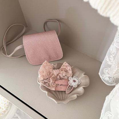 Busy Lizzie Haarclips met Bloemen Roze – 2 stuks