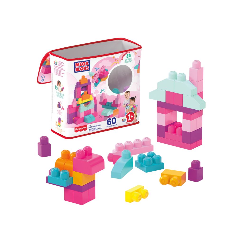 Mega Bloks First Builders 60 Maxi Blokken Roze