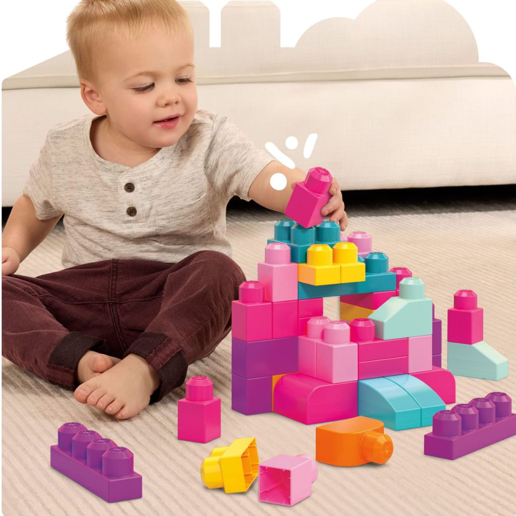 Mega Bloks First Builders 60 Maxi Blokken Roze