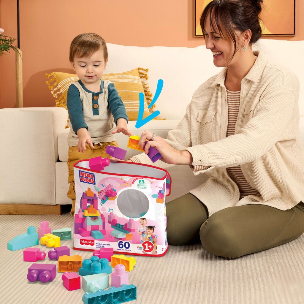 Mega Bloks First Builders 60 Maxi Blokken Roze