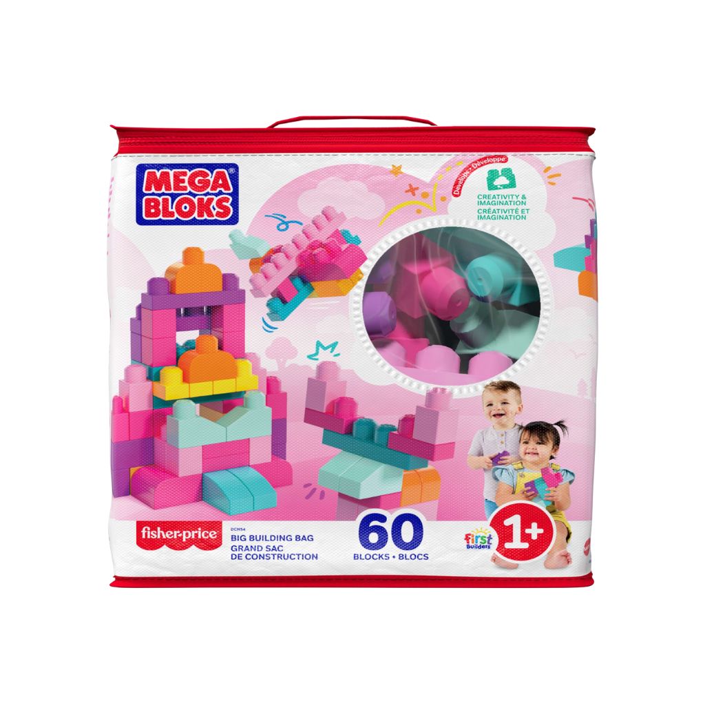 Mega Bloks First Builders 60 Maxi Blokken Roze