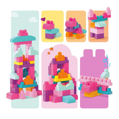 Mega Bloks First Builders 60 Maxi Blokken Roze