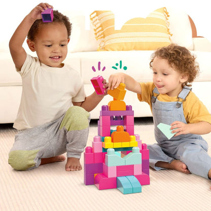 Mega Bloks First Builders 60 Maxi Blokken Roze
