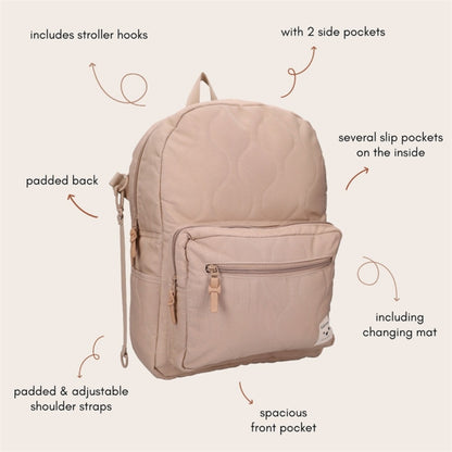 Kidzroom Sac à dos à langer Desire Beige