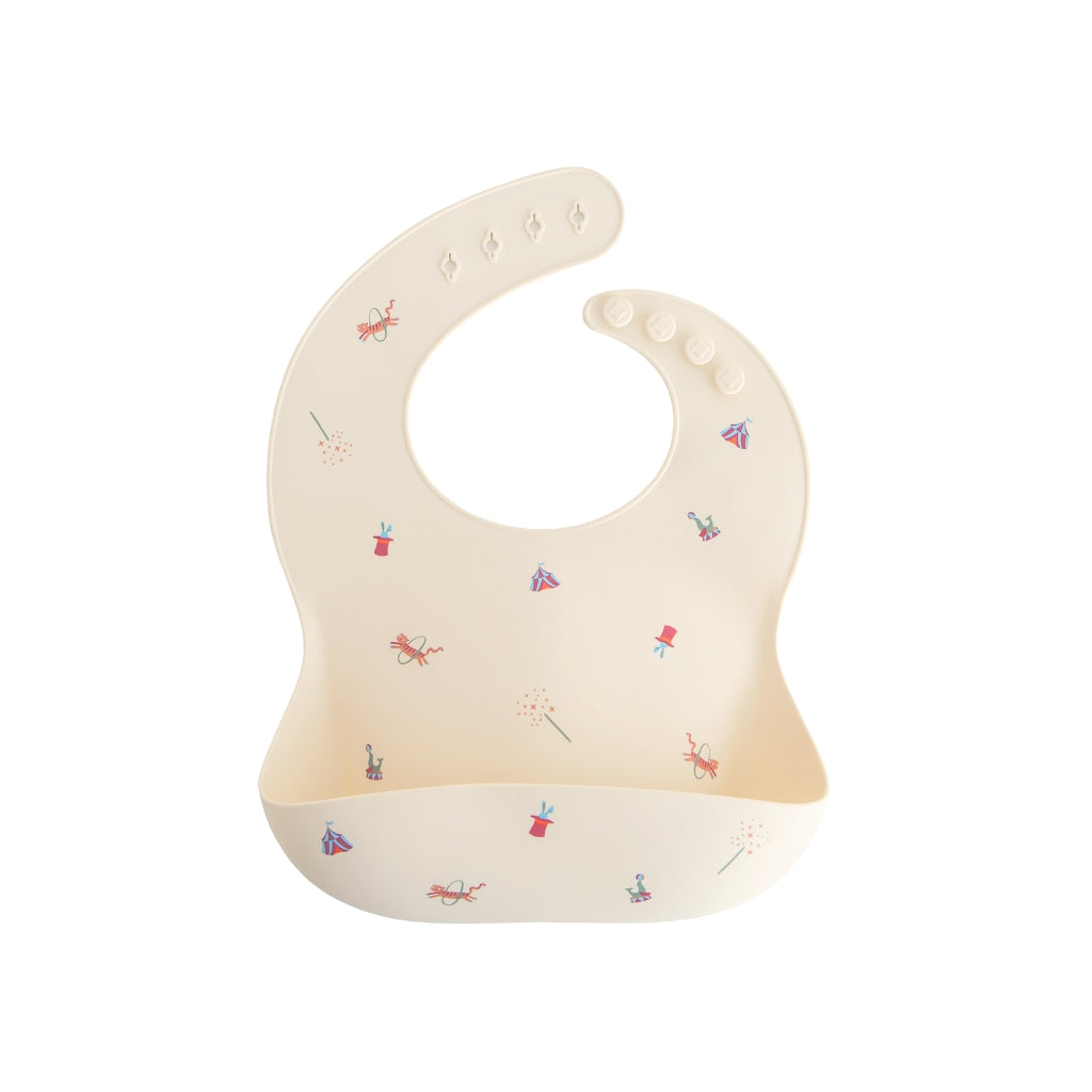 Mushie Bavoir en silicone Circus multicolore