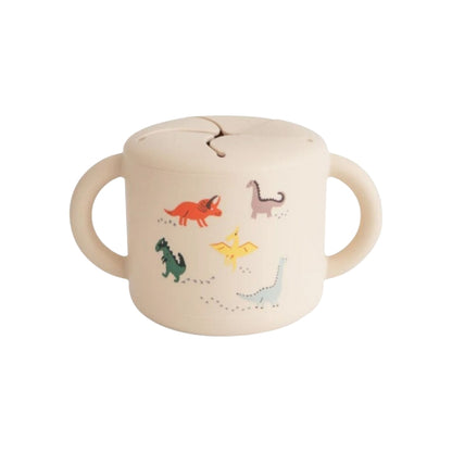 Mushie Boîte à snacks Dino Multicolore