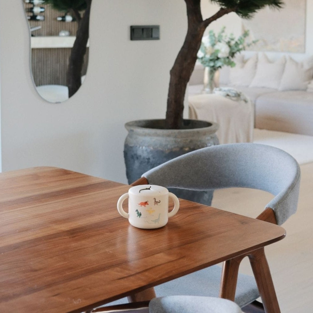 Mushie Boîte à snacks Dino Multicolore