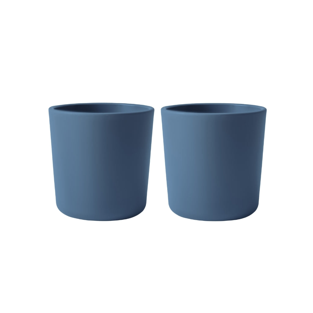 Mushie Beker Twilight Blue – 2 stuks