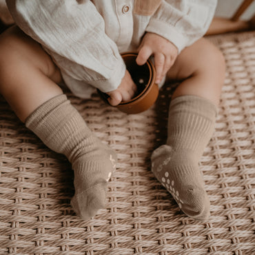 KipKep Antislip Blijf-Sokken Cookie Beige