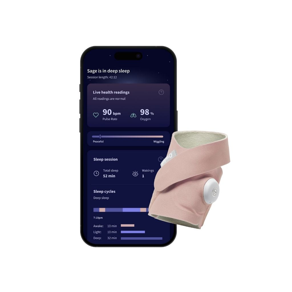 Owlet Dream Sock et Caméra Dream Duo Sight Dusty Rose