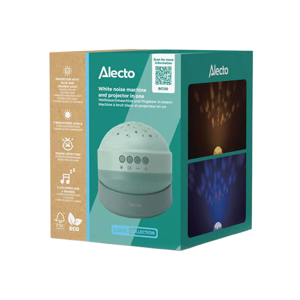 Alecto Machine à bruit blanc et projecteur vert