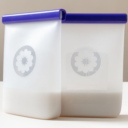 Lansinoh Sachets de conservation en silicone pour lait maternel blancs – 5 pièces