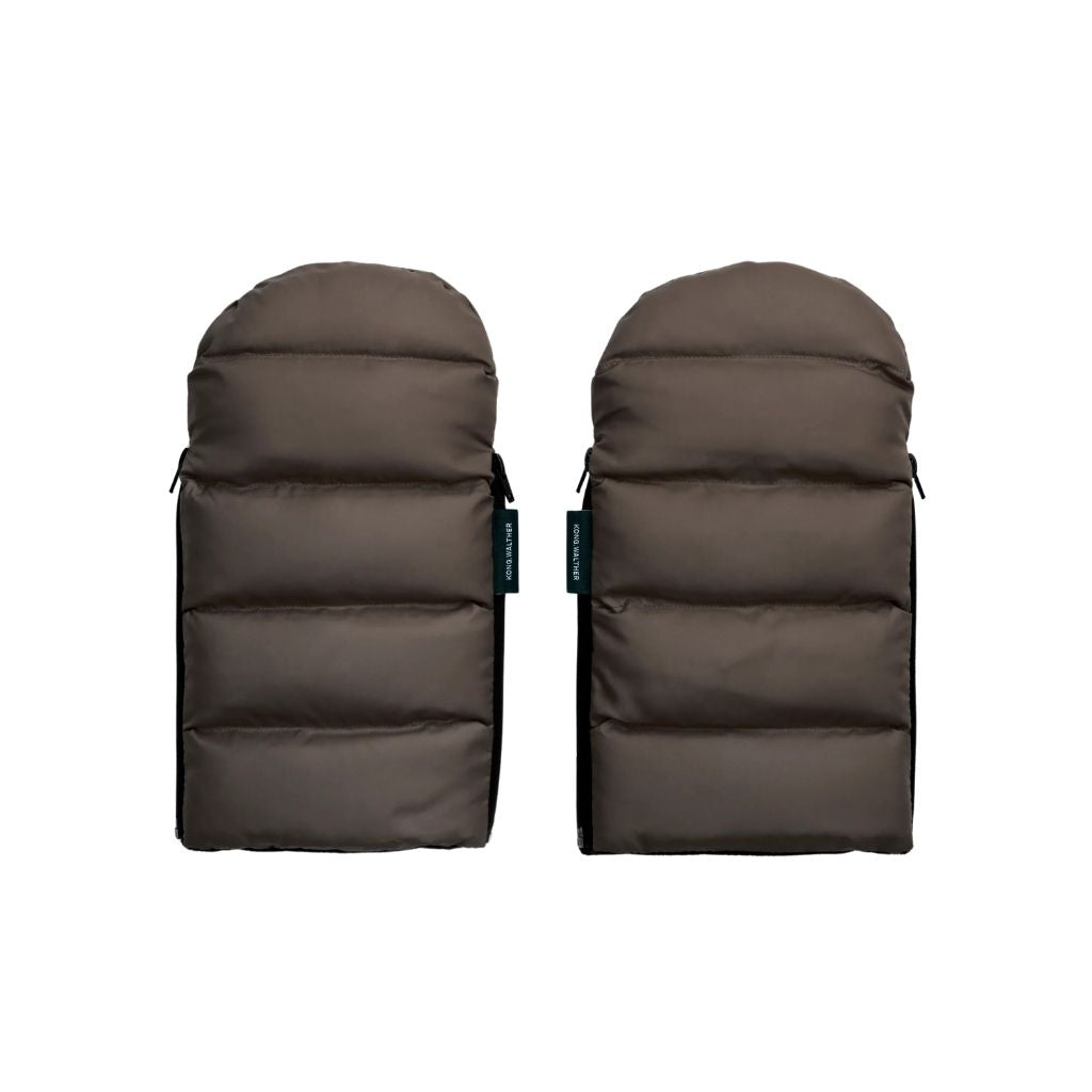 Kong Walther Handschoenen voor Buggy/Wandelwagen Puffer Chocolate Brown