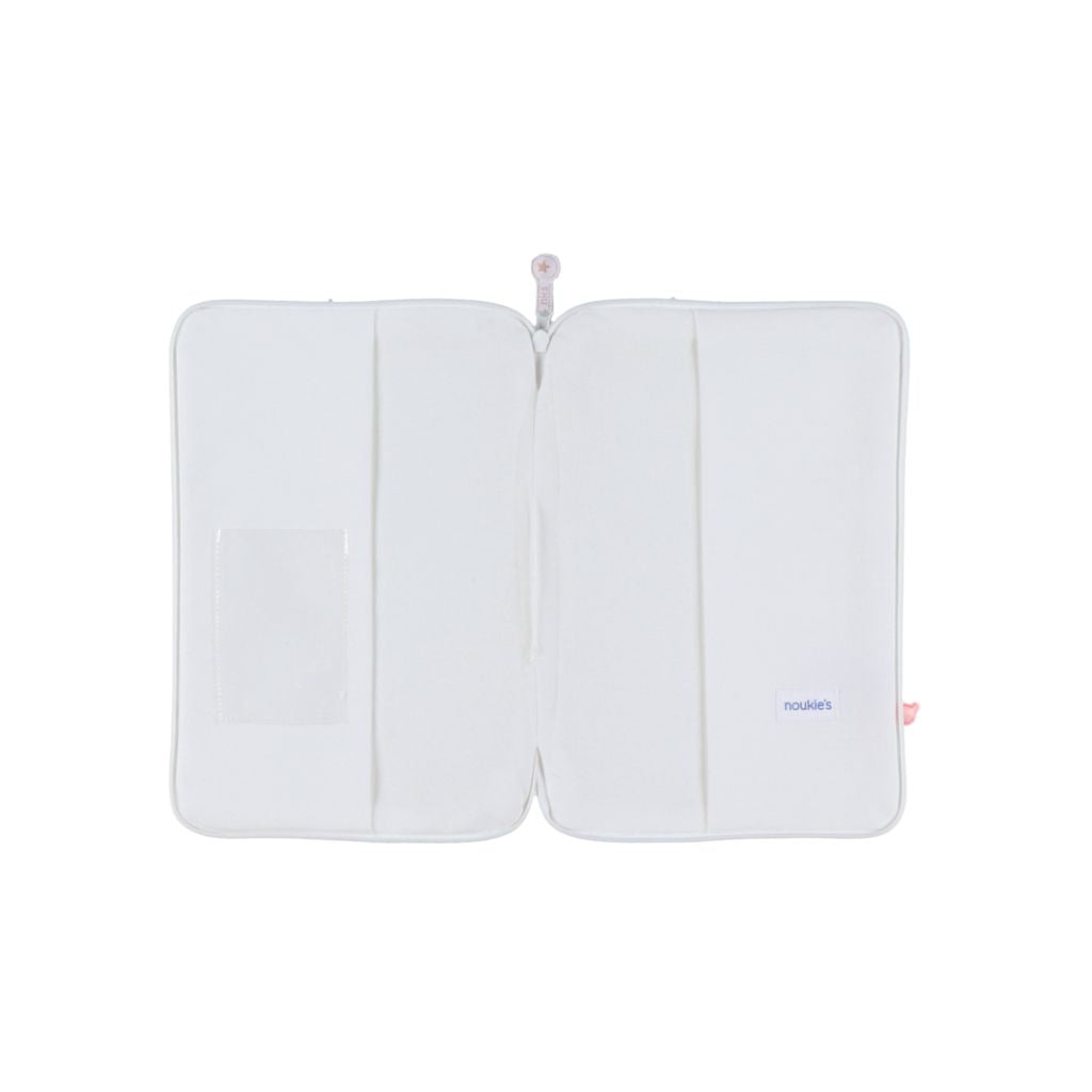 Noukie's Housse pour carnet de santé Vintage Flowers Blanc