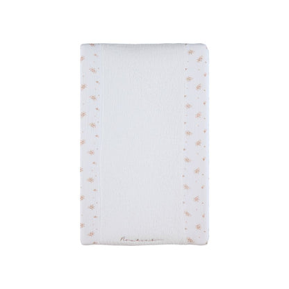 Noukie's Housse de matelas à langer Vintage Flowers Blanc