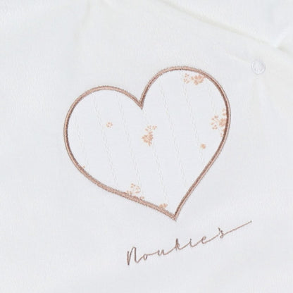 Noukie's Sac de couchage Veloudoux Vintage Flowers Blanc 70 cm