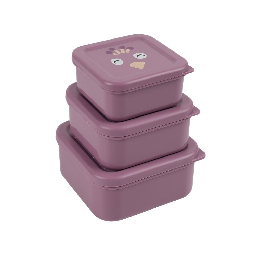 Trixie Boîte à snacks Mrs. Peacock Violet – 3 pièces