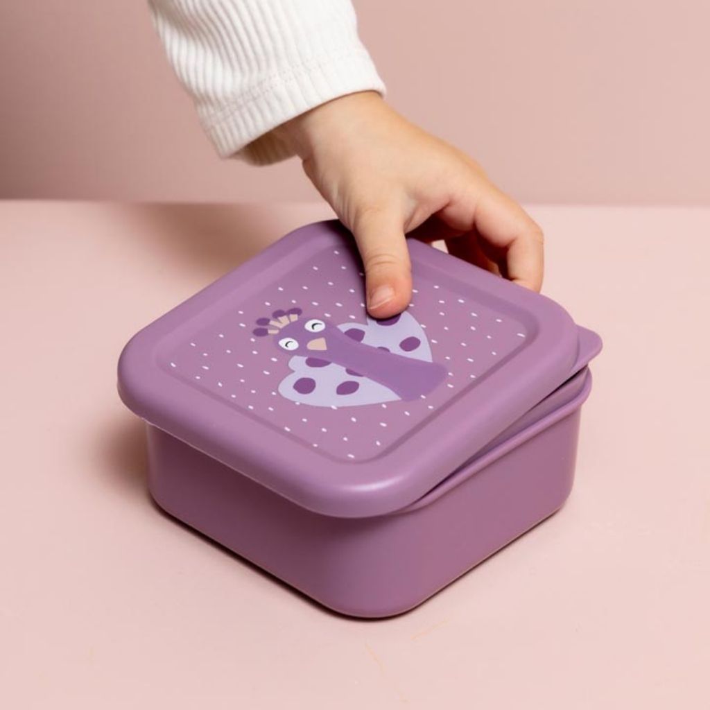 Trixie Boîte à snacks Mrs. Peacock Violet – 3 pièces