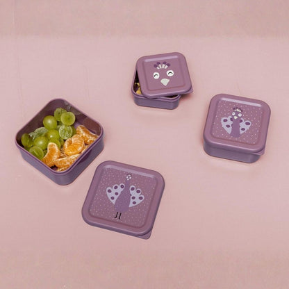 Trixie Boîte à snacks Mrs. Peacock Violet – 3 pièces