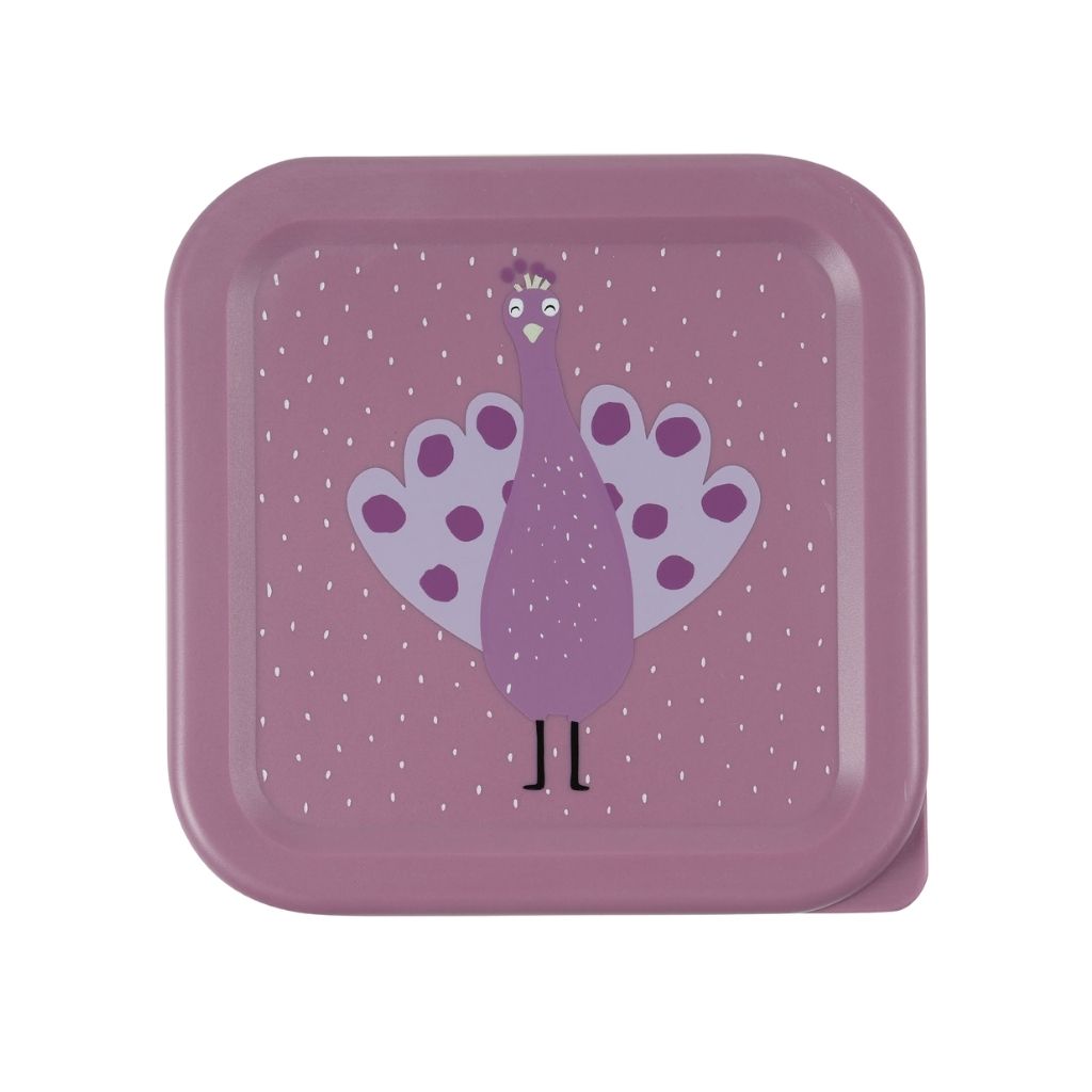 Trixie Boîte à snacks Mrs. Peacock Violet – 3 pièces