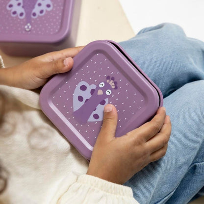 Trixie Boîte à snacks Mrs. Peacock Violet – 3 pièces