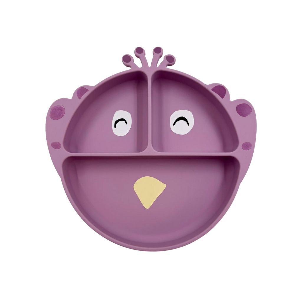 Trixie Assiette en silicone Mrs. Peacock Violet