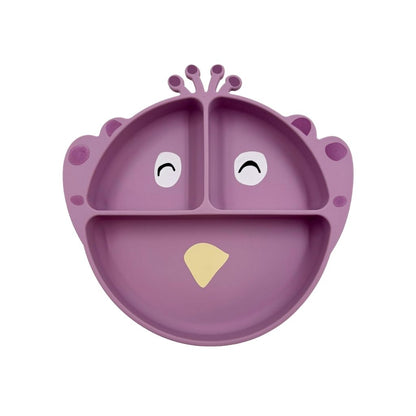 Trixie Assiette en silicone Mrs. Peacock Violet