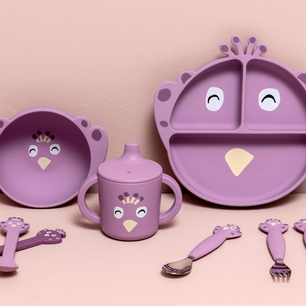 Trixie Gobelet en silicone Mrs. Peacock Violet