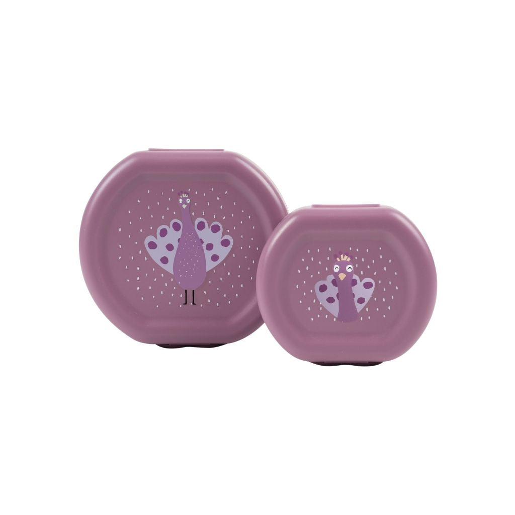 Trixie Boîtes à snacks Mrs. Peacock Violet – 2 pièces