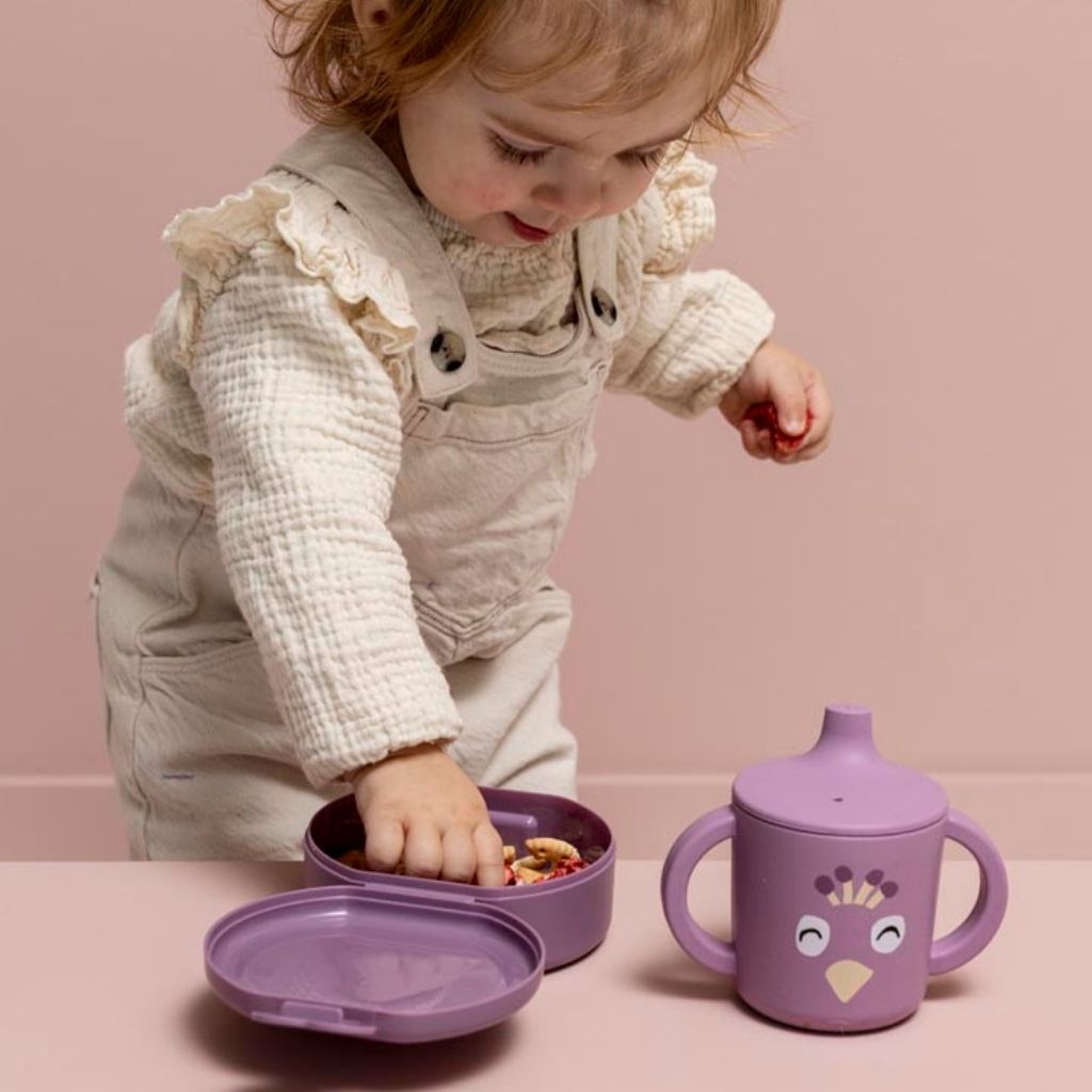 Trixie Boîtes à snacks Mrs. Peacock Violet – 2 pièces