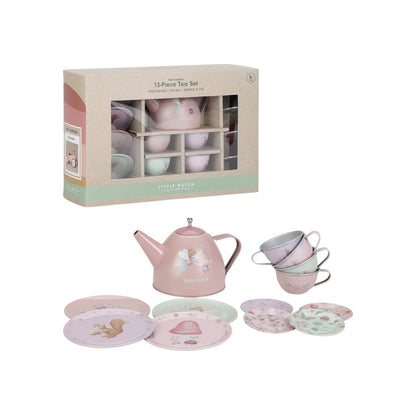 Little Dutch Theeset Fairy Garden Veelkleurig/Roze - 13 stuks