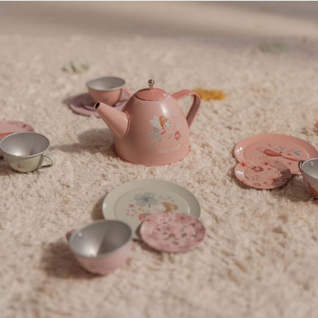 Little Dutch Theeset Fairy Garden Veelkleurig/Roze - 13 stuks
