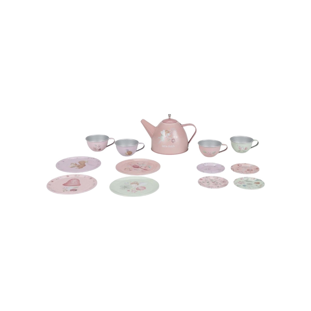 Little Dutch Theeset Fairy Garden Veelkleurig/Roze - 13 stuks
