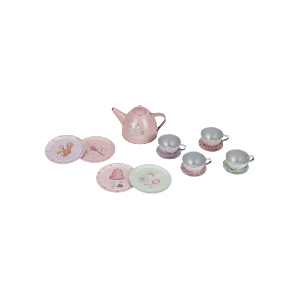 Little Dutch Theeset Fairy Garden Veelkleurig/Roze - 13 stuks