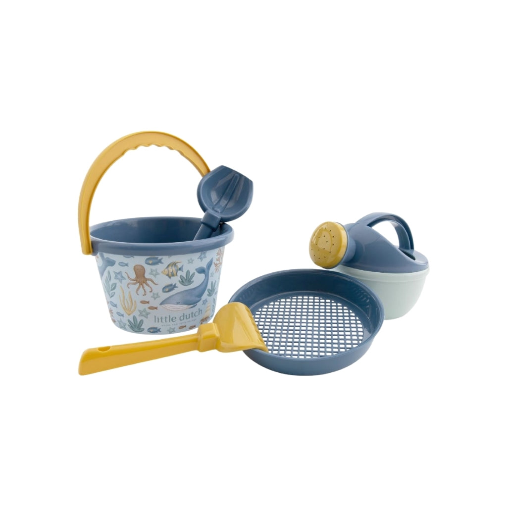 Little Dutch Set de plage Ocean World Bleu - 5 pièces
