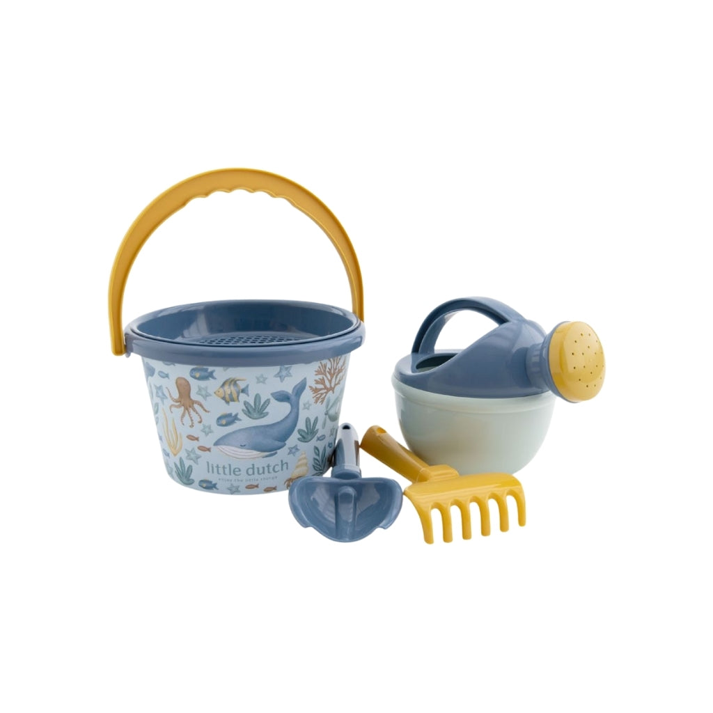 Little Dutch Set de plage Ocean World Bleu - 5 pièces