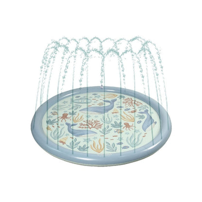 Little Dutch Sprinkler Mat Ocean World Blauw 150 cm
