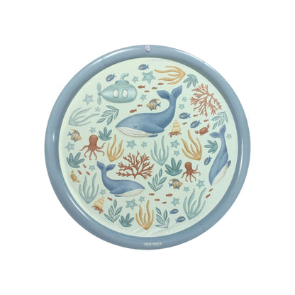 Little Dutch Sprinkler Mat Ocean World Blauw 150 cm