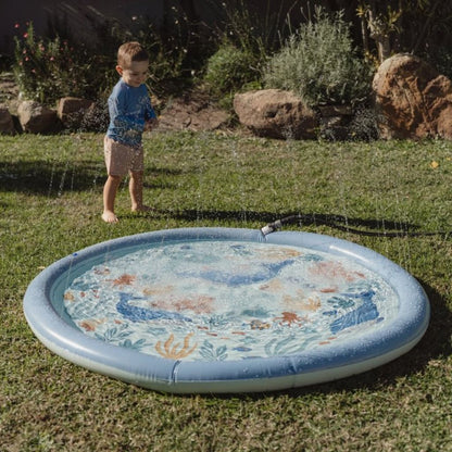 Little Dutch Sprinkler Mat Ocean World Blauw 150 cm