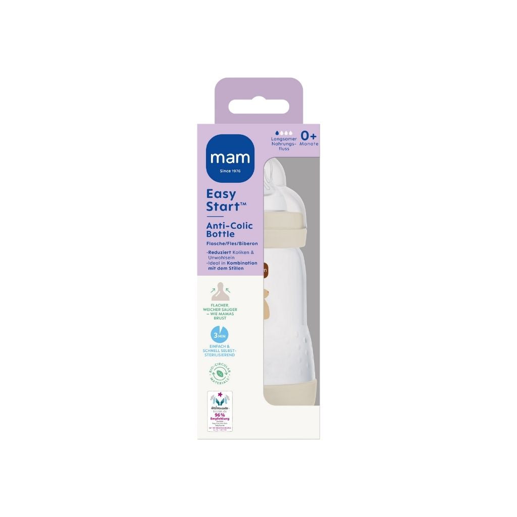 MAM Biberon Easy Start Anti-Colic Beige 260 ml