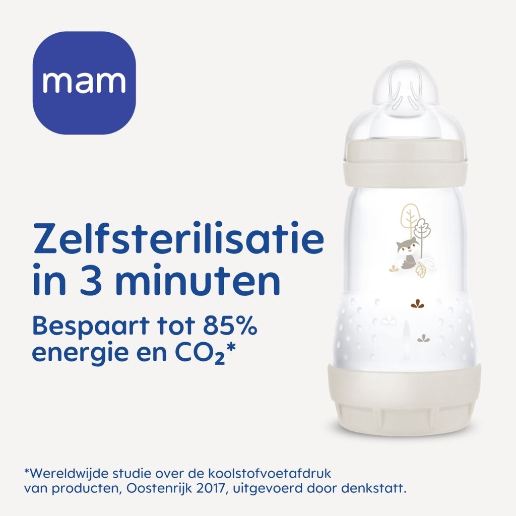 MAM Biberon Easy Start Anti-Colic Beige 320 ml