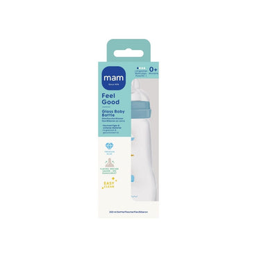 MAM Biberon Feel Good Glass Bottle Bleu 260 ml
