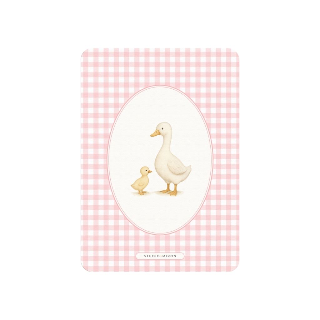 Studio Miron Cartes à remplir Souhaits pour les parents Vichy Rose NL - 10 pièces