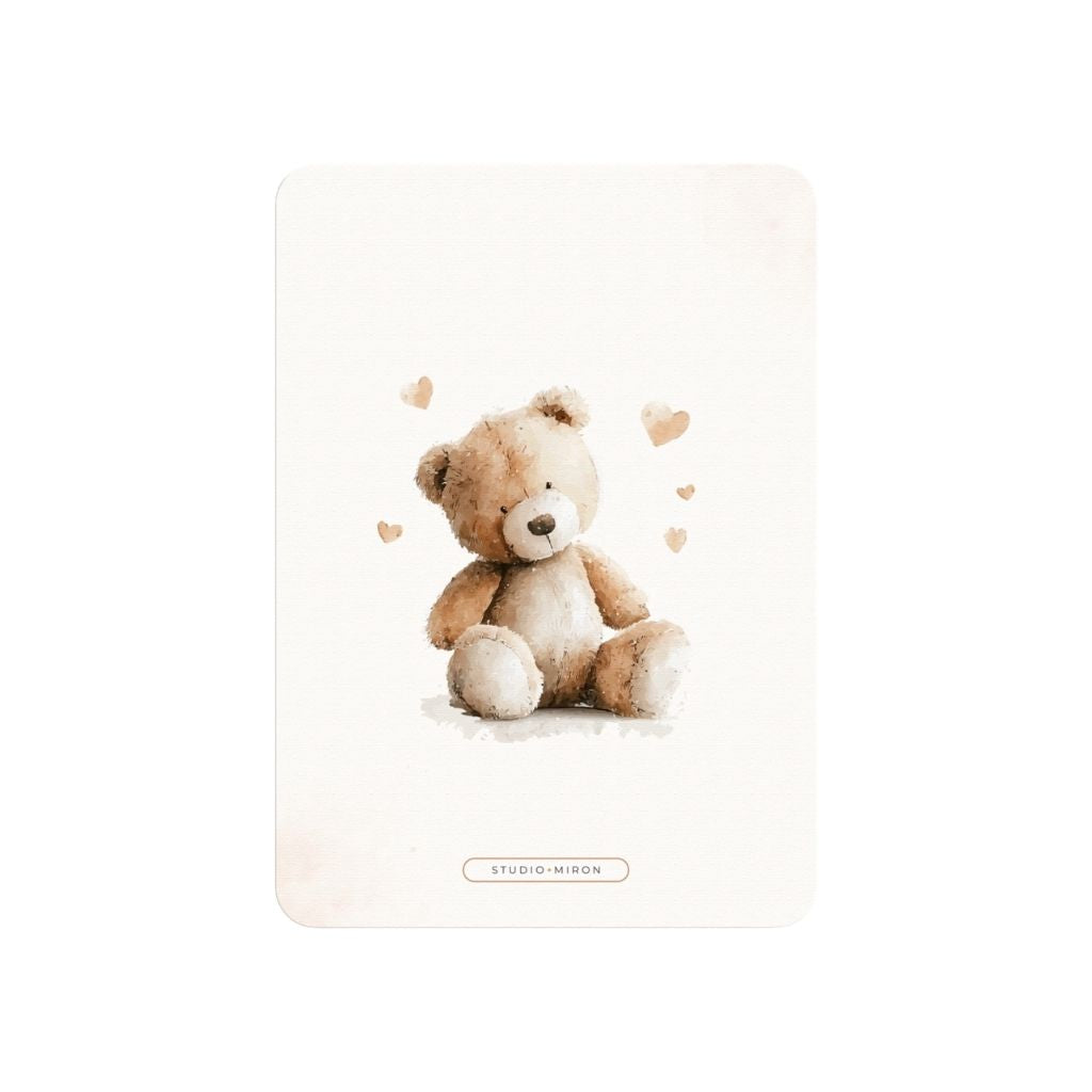 Studio Miron Cartes de vœux Boho Beige avec Ourson - 10 pièces