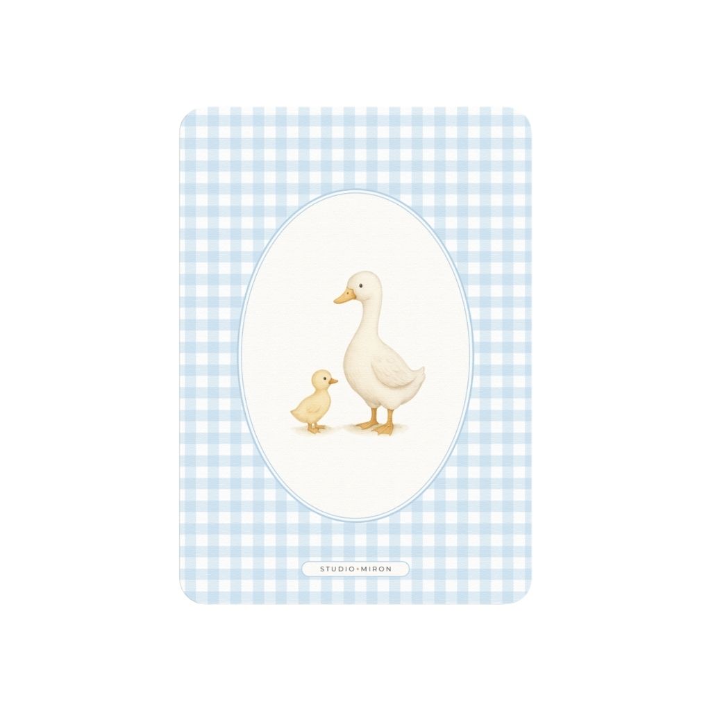 Studio Miron Cartes de prédictions pour bébé Vichy Bleu FR - 10 pièces