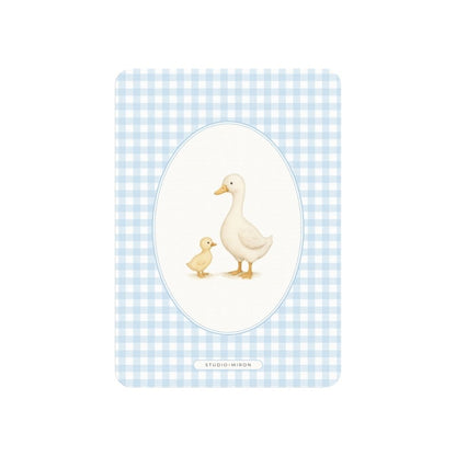 Studio Miron Cartes de vœux Vichy Bleu – 10 pièces