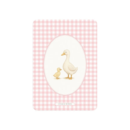 Studio Miron Cartes à remplir vœux pour les parents Vichy Rose - 10 pièces