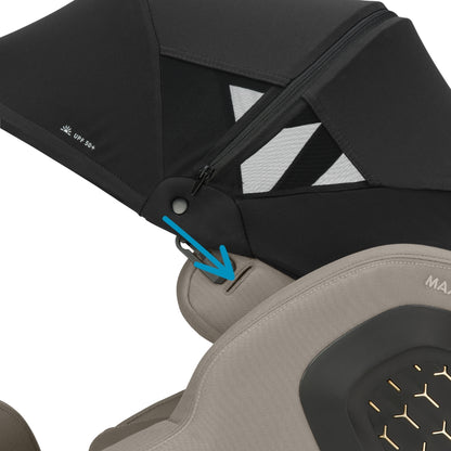 Maxi-Cosi Zonnekap Pearl XL Slide Pro Zwart