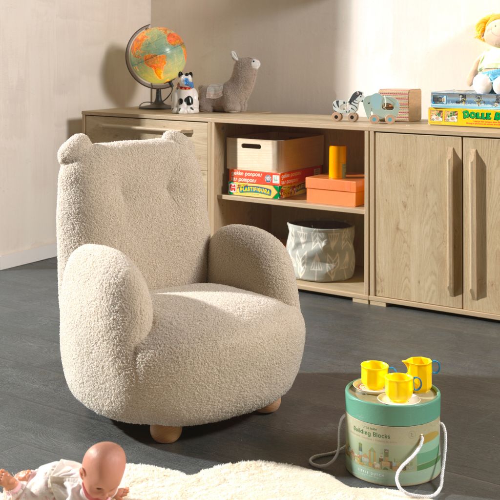 JAXX Canapé Rocky Ours Mini Beige