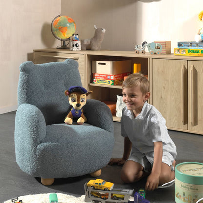 JAXX Canapé Rocky Ours Mini Bleu